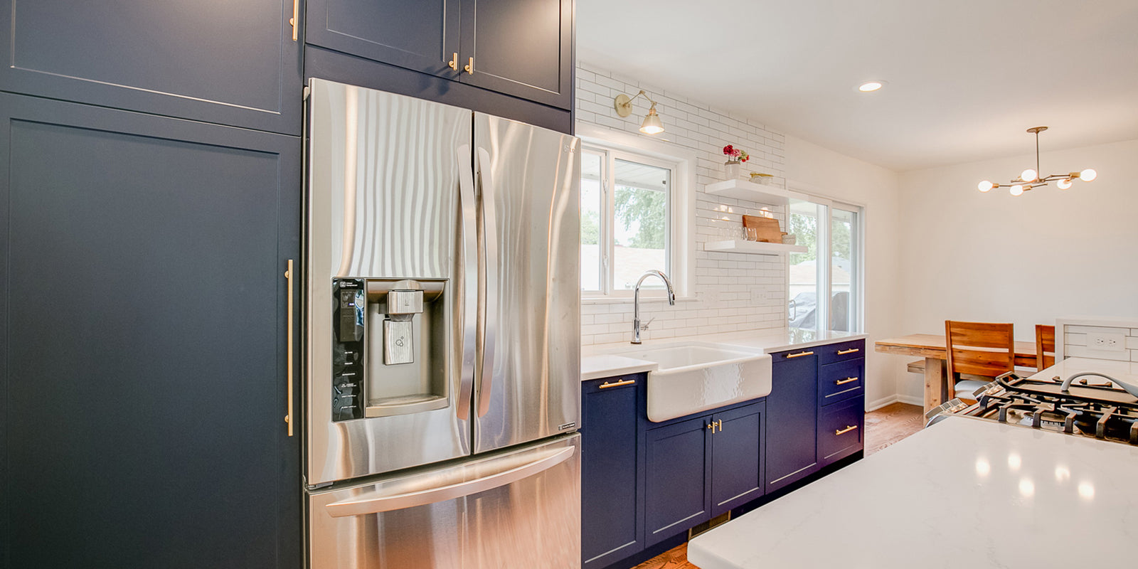 Superb Navy Kitchen in the Twin Cities