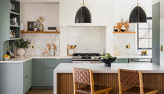 A California Cool Two-Tone Kitchen