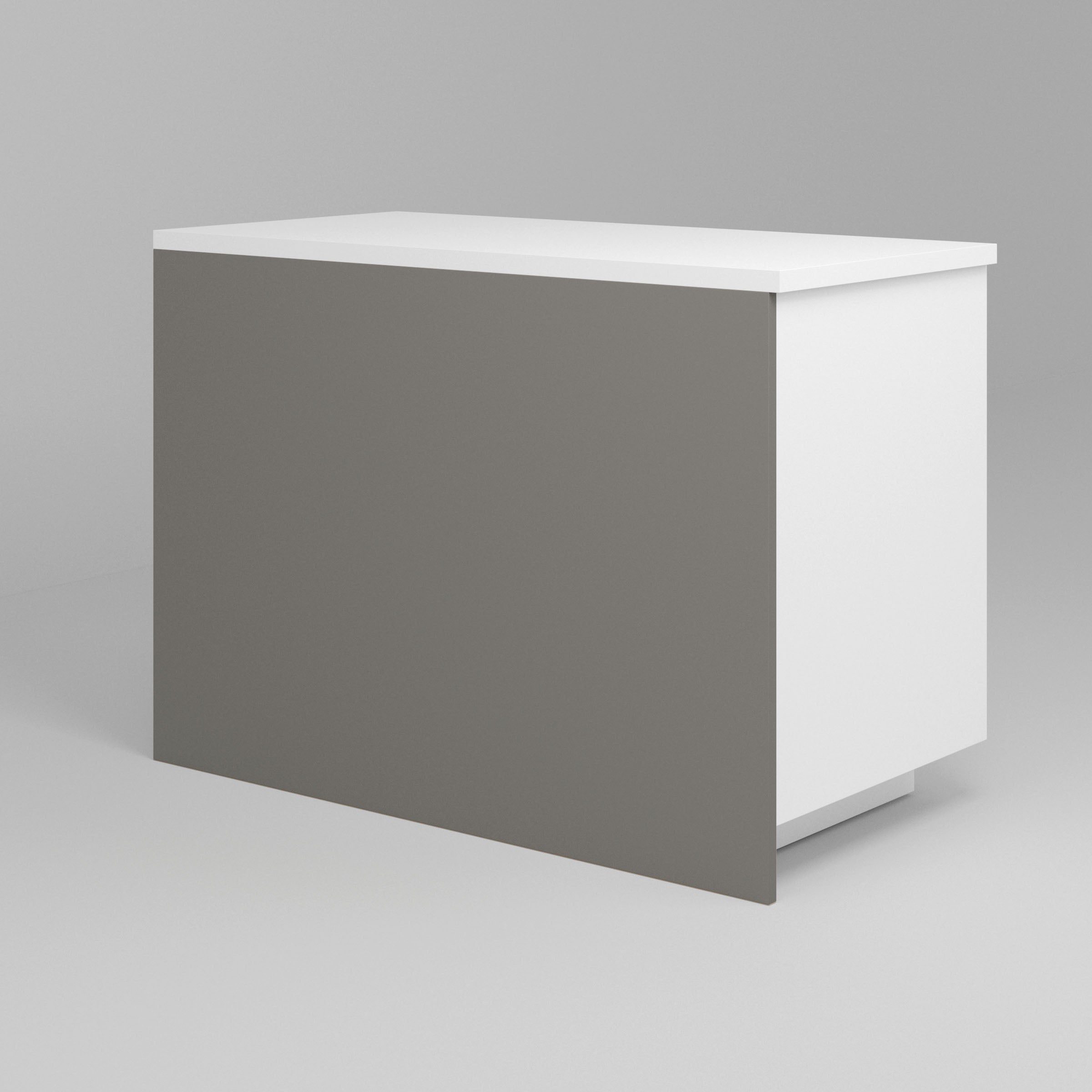 Light Grey Supermatte Slab Cover Panels for Sektion