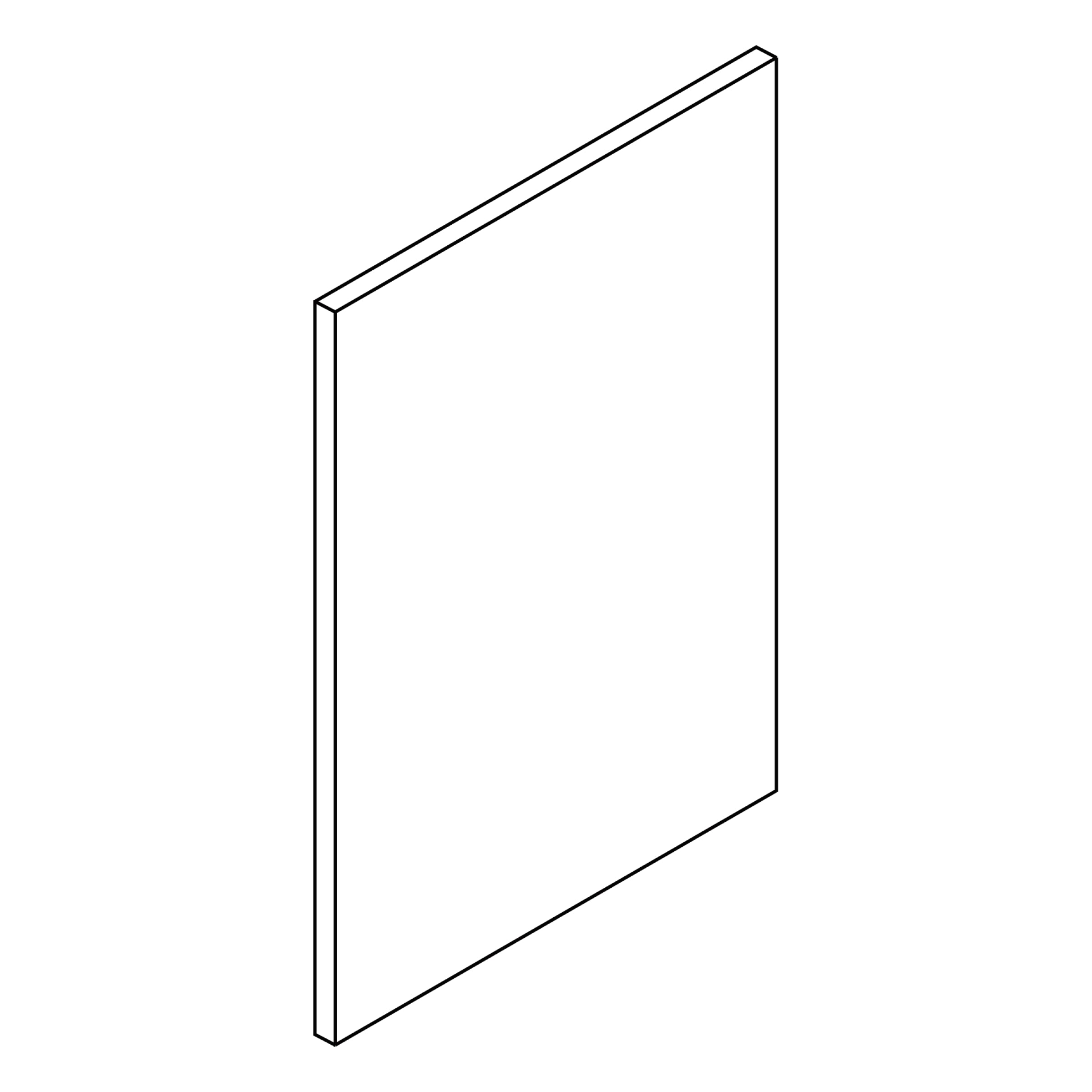 Tall Applied Panel (1/2")  25" x 96" Cut to size for 84.5", 94.5"