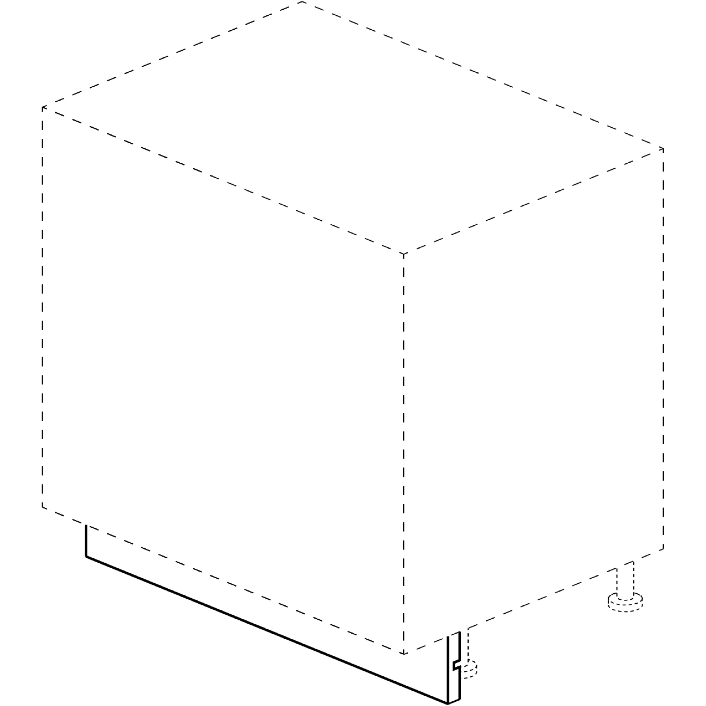 Tall Applied Panel (1/2")  25" x 96" Cut to size for 84.5", 94.5"