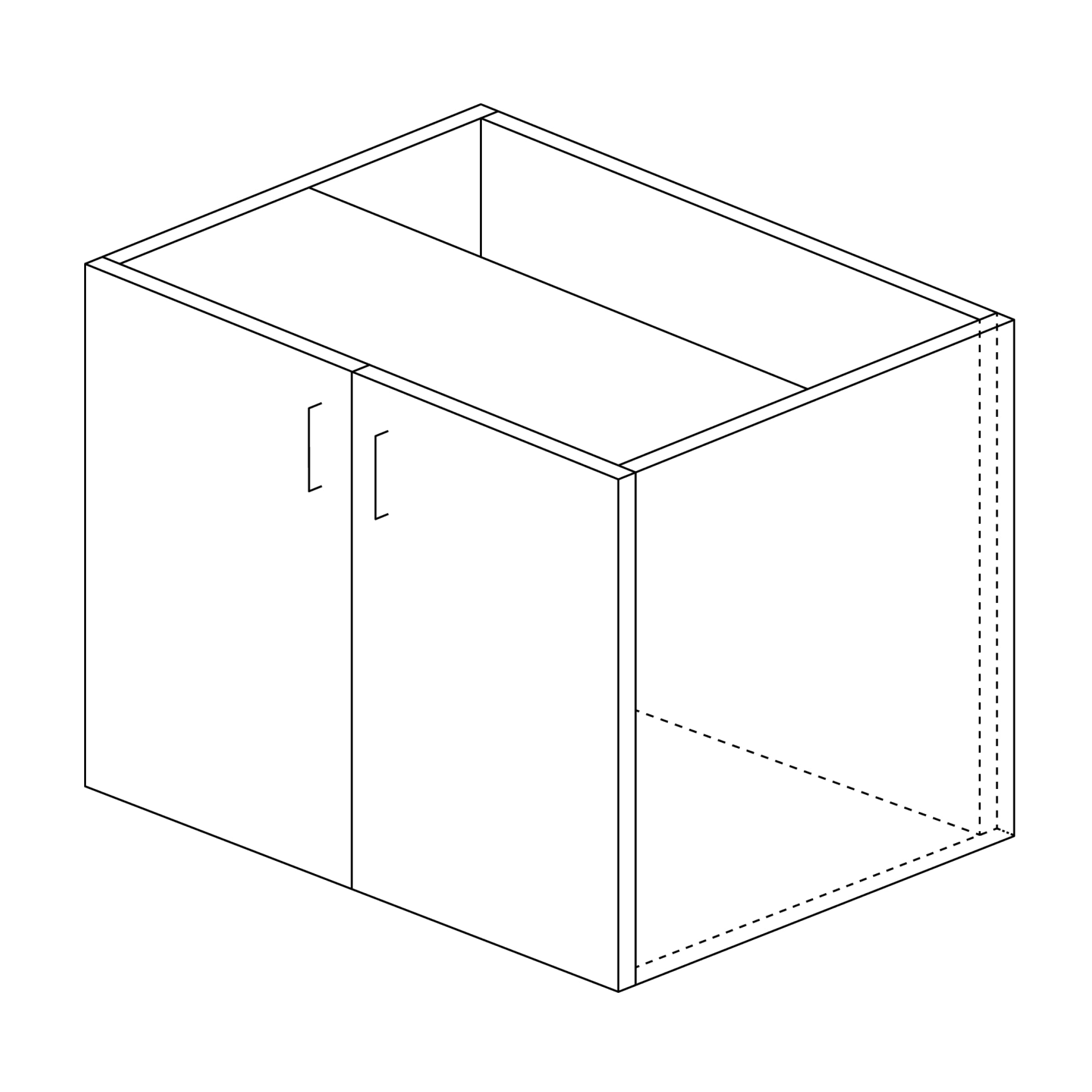 Base Cabinet: Sink (ADA) H25" x 24"D