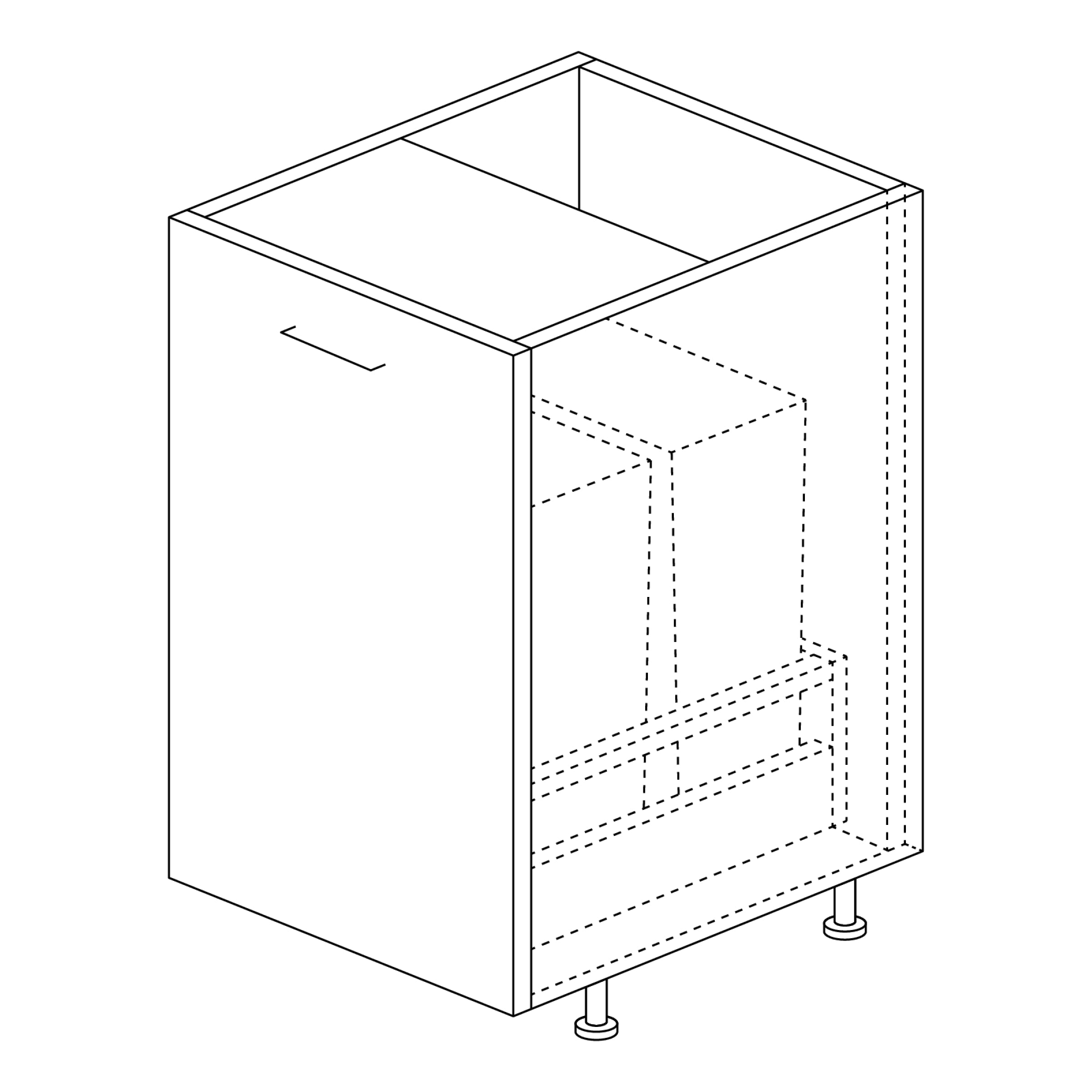 Base Cabinet: Recycle 30"H x 24"D