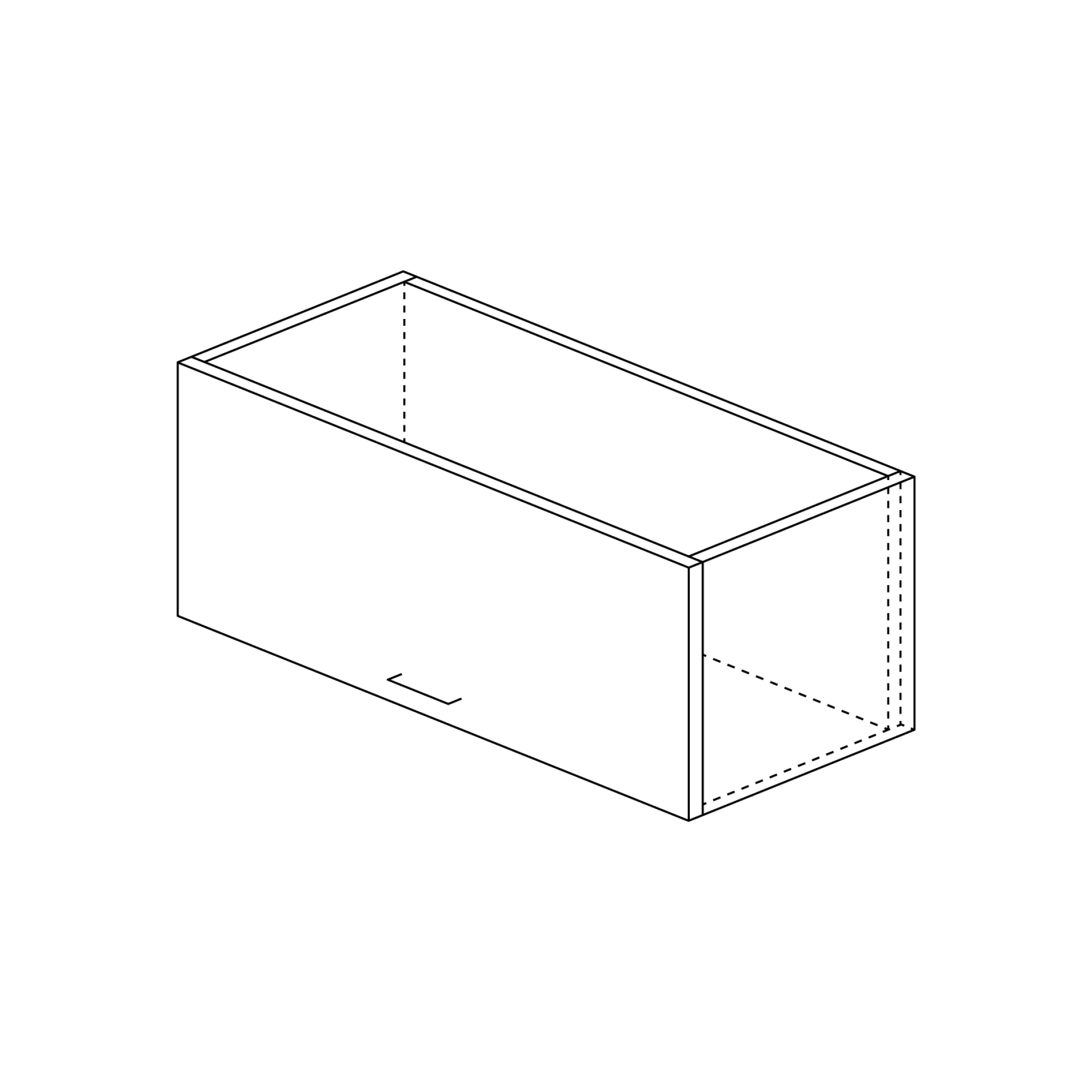 Wall Cabinet: Tilt-Up Door 10"H x 12"/24"D