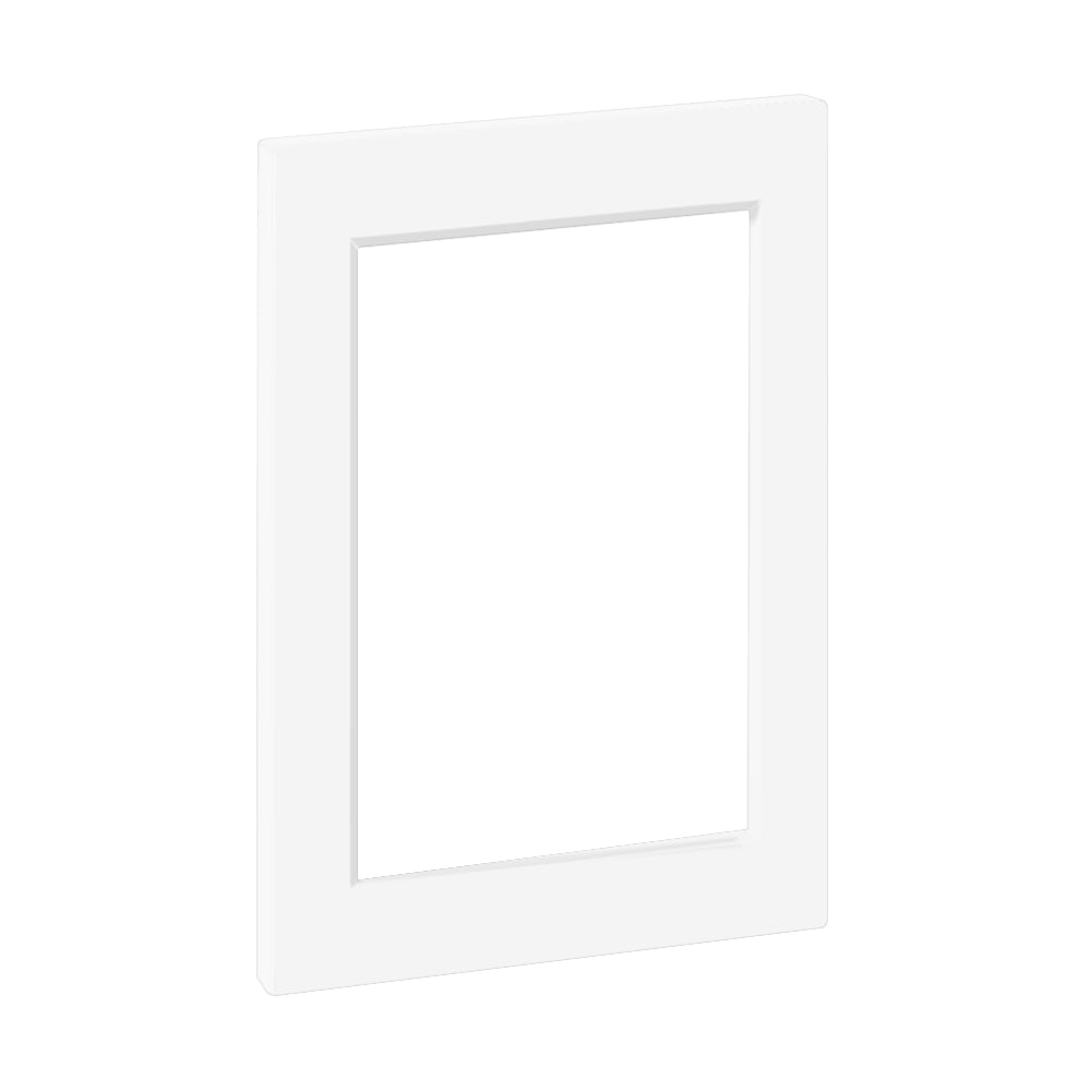 White Supermatte Glass Ready Shaker Door for Sektion 12" 30" Glass-ready